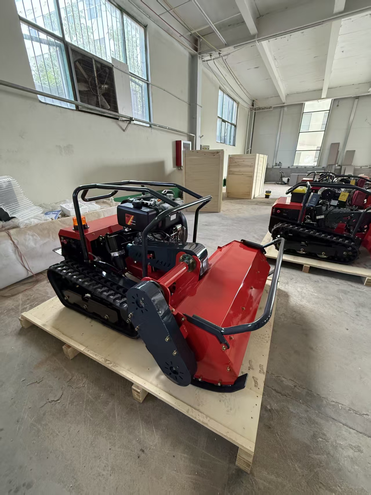Remote-controlled lawn mower